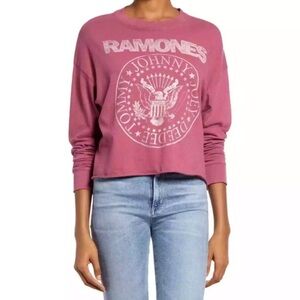 RAMONES long sleeve t shirt. Sz M pink
